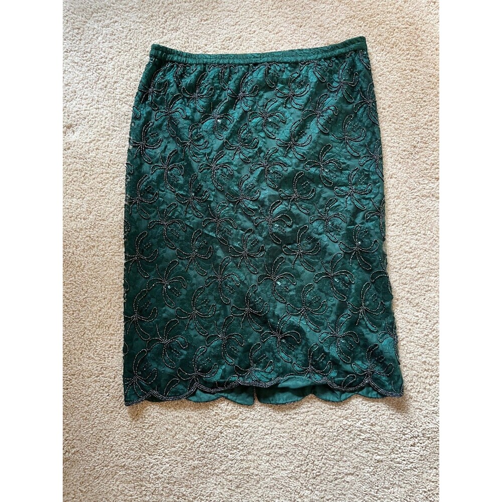 Green Skirt Brillante By JA NWT